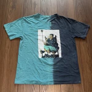 90's Legend Will Smith Summer Fresh Prince of Bel Air T Shirt Blue Large Men